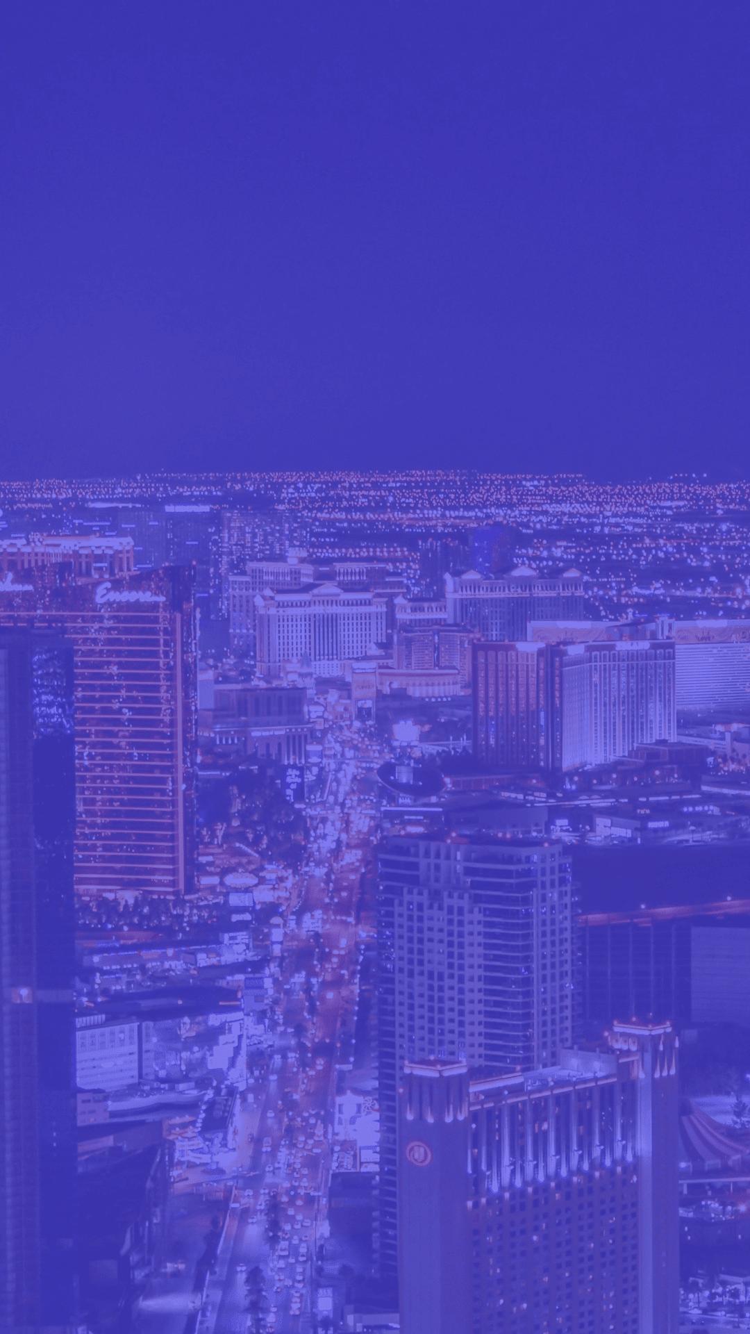 Las Vegas skyline over digital marketing