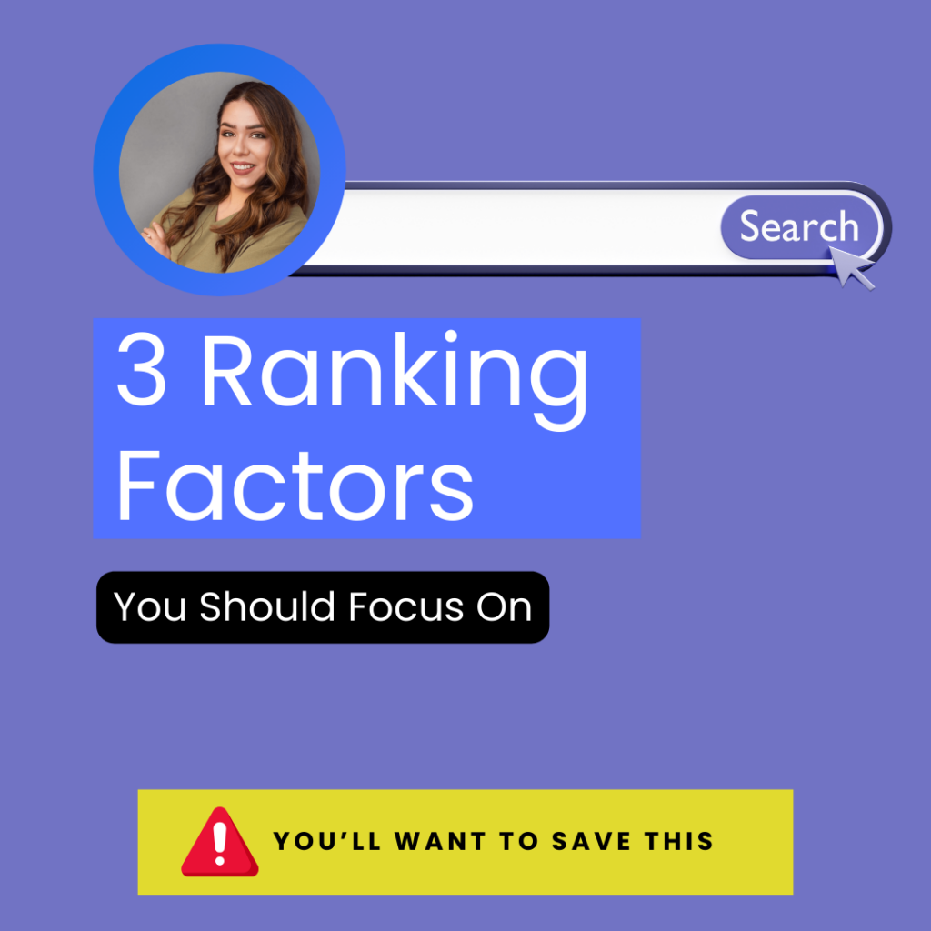 Google search engine ranking factors