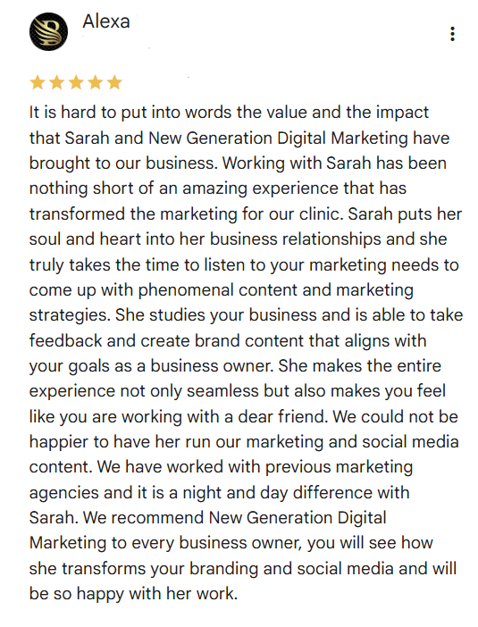 Client Review New Generation Digital - Alexa